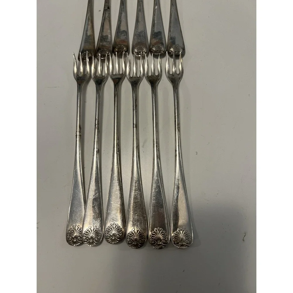 Vintage 1847 Rogers Bros A1 Set Of 12‎ Cocktail Forks Silver Plated